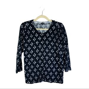 Talbots 3/4 Sleeve Lightweight Cardigan, Size XL